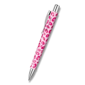 Faber-Castell Poly Ball XB Leopard Editon golyóstoll - rózsaszín